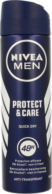 Nivea Herren Deo Spray Protect & Care (150 Ml)