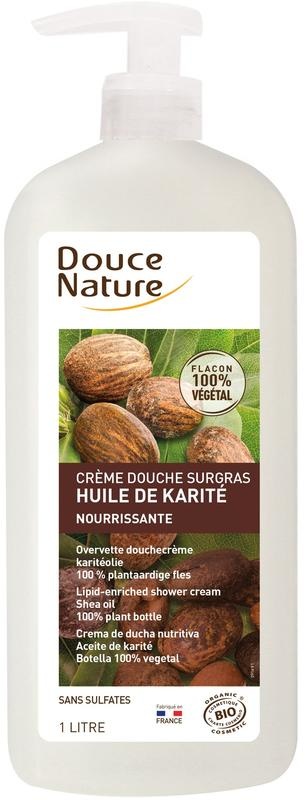 Douce Nature DuschCreme fettend mit Kariteöl Sheabutter Bio (1 Liter)