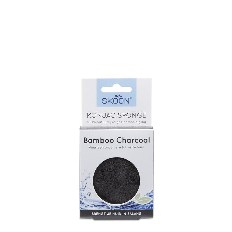 Skoon Konjac-Schwamm Bambuskohle Bio (1 Stück)