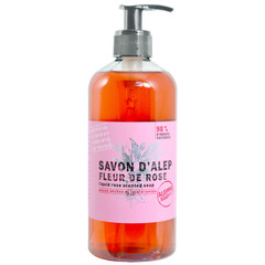 Aleppo Soap Co Aleppo-Rosen-Seife mit Pumpe (500 ml)