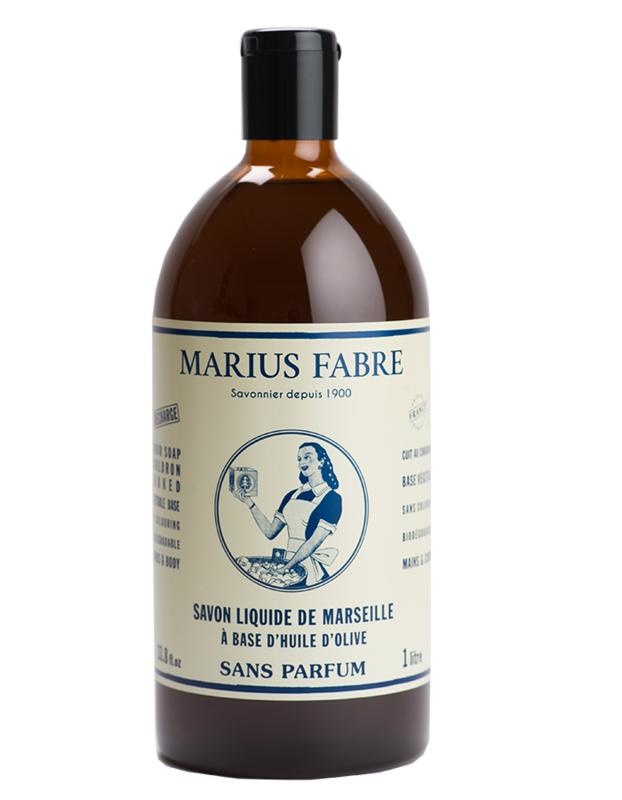 Marius Fabre Nature Marseille Seife ohne Parfüm Nachfüllung (1 Liter)
