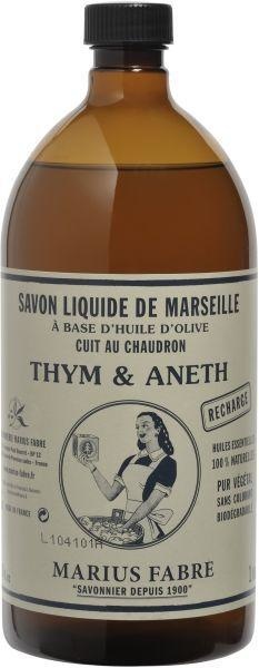 Marius Fabre Nature Marseille Seife Thymian Dill Nachfüllung (1 Liter)