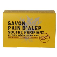 Aleppo Soap Co Aleppo-Seife mit Schwefelblume im Karton (150 gr)