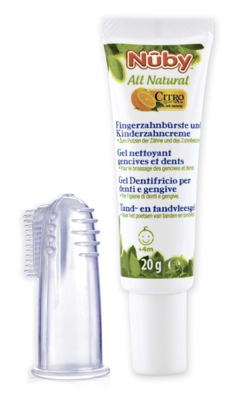 Nuby Citroganix Dental & Flesh Gel & Fingerzahnbürste (1 Set)