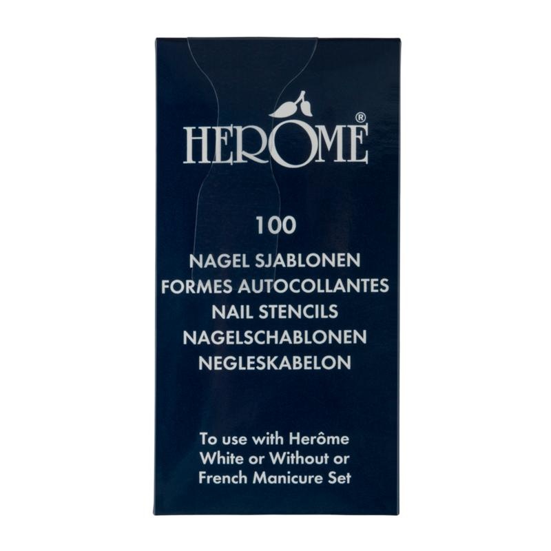 Herome Nagelschablonen 10 Blatt im Karton (100 Stück)