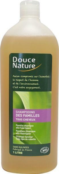 Douce Nature Shampoo glänzendes Haar mit Grüntee-Familie Bio (1 Liter)