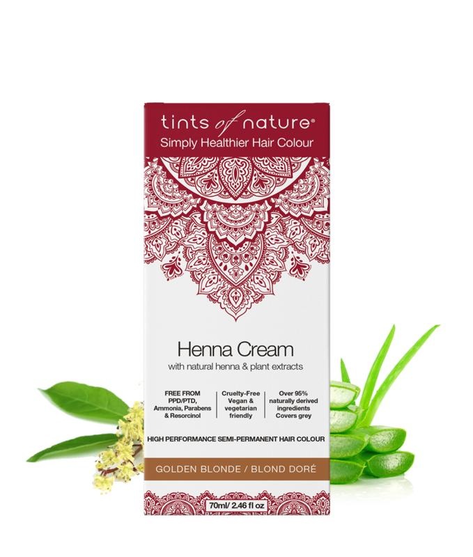Tints Of Nature Tints Of Nature Henna Creme Goldblond semipermanent (70 Ml)