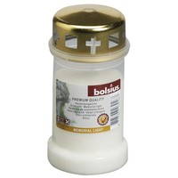 Bolsius Bolsius Gedenkkerze Nr. 5 Weiss und Gold 1 Stk 1 Stück