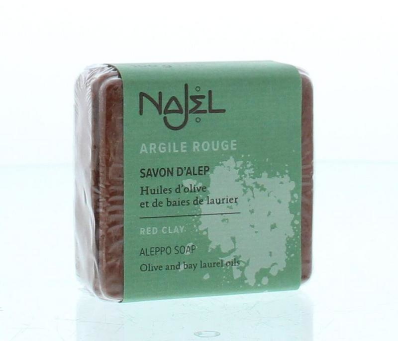 Najel Najel Aleppo-Seifenpeeling roter Ton (100 gr)