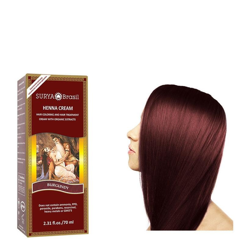 Surya Brasil Henna HaarfärbeCreme Burgund (70 Ml)