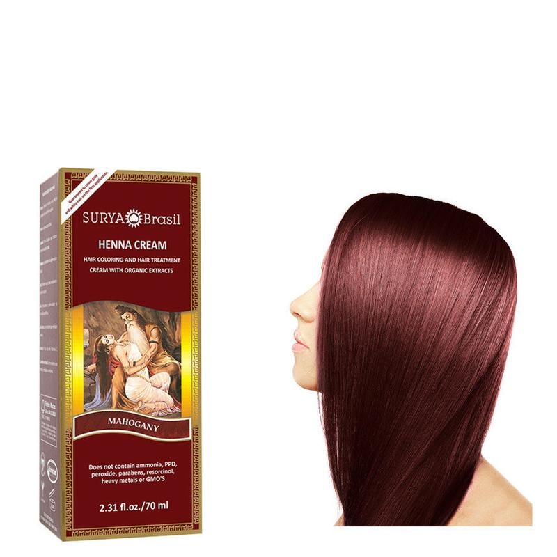 Surya Brasil Henna HaarfärbeCreme Mahagoni (70 Ml)