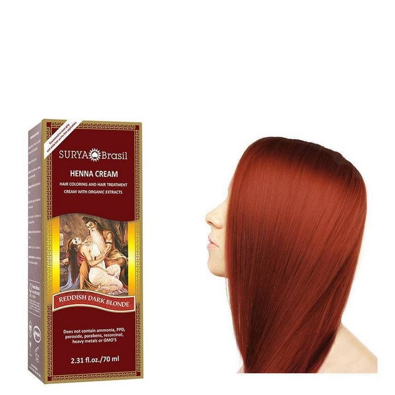 Surya Brasil Henna HaarfärbeCreme Rot-Dunkelblond (70 Ml)