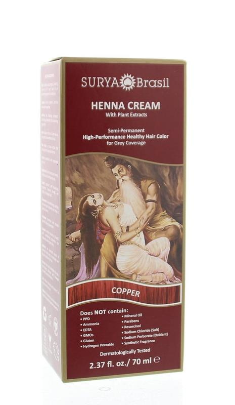 Surya Brasil Henna HaarfärbeCreme kupfer (70 Ml)