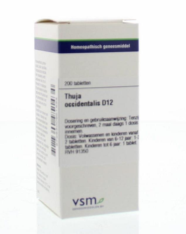VSM VSM Thuja occidentalis D12 (200 Tab)