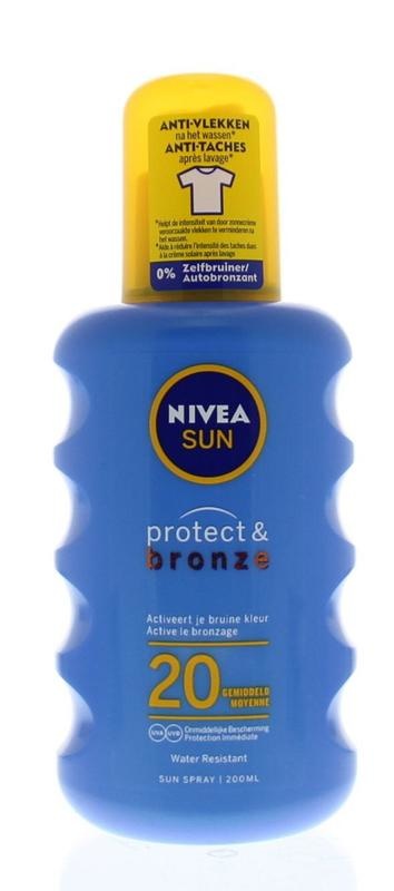Nivea Nivea Sonnenschutz & Bronze-Sonnenspray SPF20 (200 Ml)