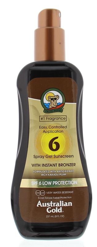 Australian Gold Australian Gold Sprühgel mit Bronzer SPF6 237 ml