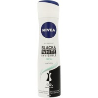 Nivea Nivea Deo Spray Invisible Black & White Fresh (150 Ml)