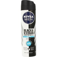 Nivea Nivea Men Deo Spray Invisible Black & White Fresh (150 Ml)
