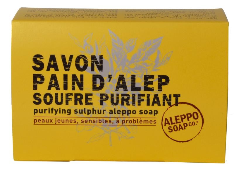 Aleppo Soap Co Aleppo Soap Co Aleppo-Seife mit Schwefelblume im Karton (150 gr)