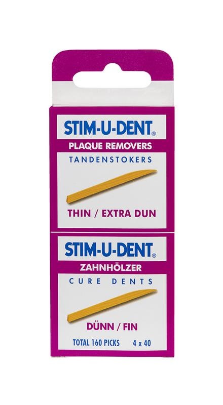 Stimudent Zahnstocher dünn 4 x 40 Stück (160 Stück)