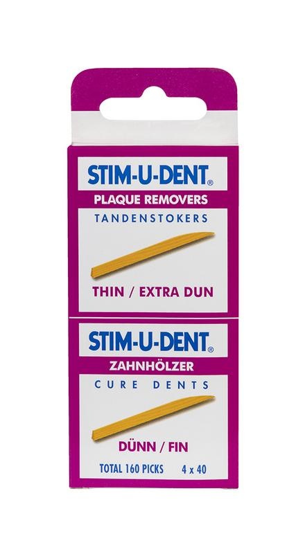 Stimudent Stimudent Zahnstocher dünn 4 x 40 Stück (160 Stück)