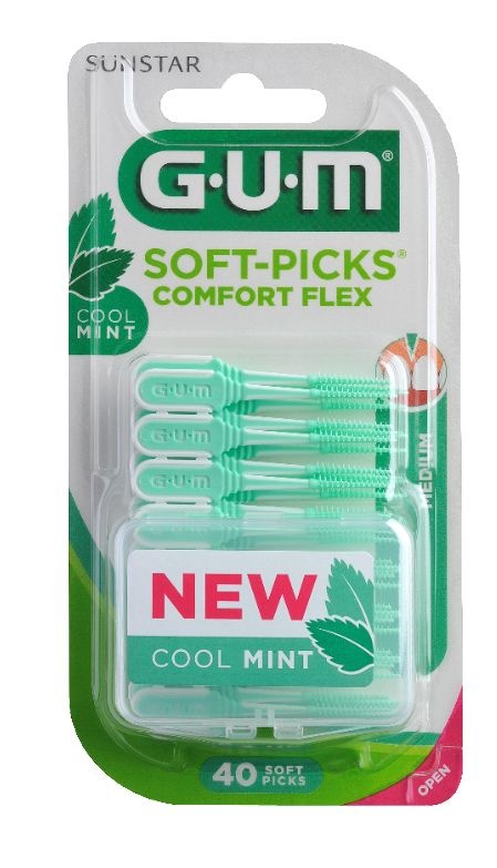 GUM GUM Soft-Picks comfort flex mint mittel (40 Stück)