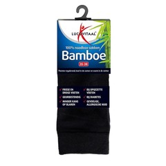 Lucovitaal Bambussocke lang schwarz 35-38 (1 Paar)