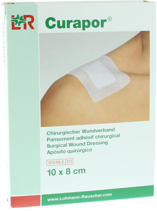 Curapor Wundpflaster 10 x 8 cm steril (5 Stück)