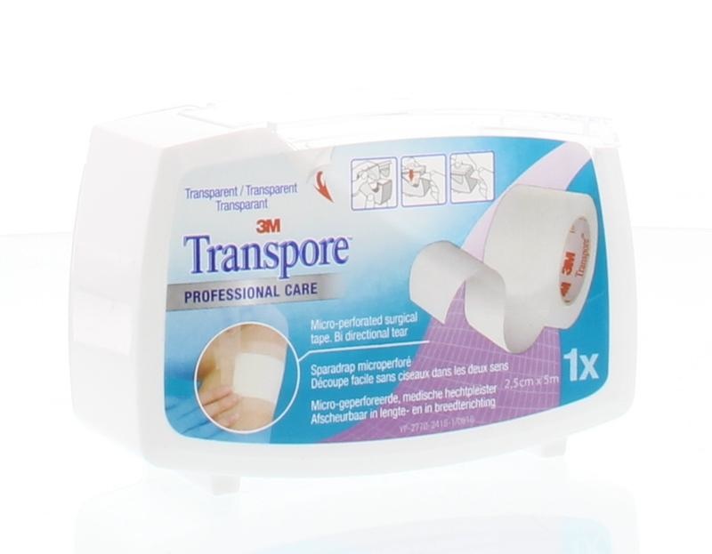 3M Transpore Heftpflaster 5 mx 25 mm (1 Stück)