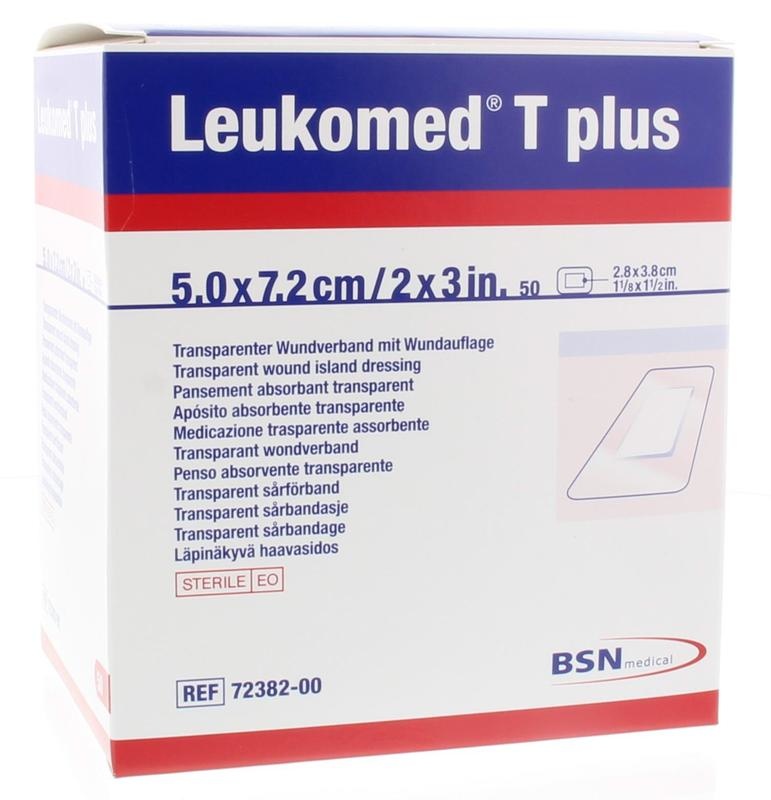 Leukomed T plus 7,2 x 5 cm (50 Stück)