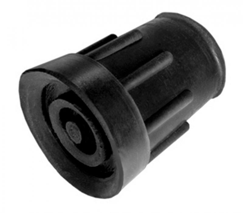 Able 2 Krücken- und Stockkappen 19 mm schwarz (2 Stück)
