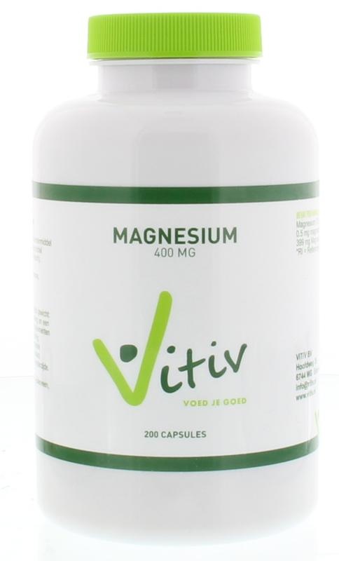 Vitiv Vitiv Magnesium 400 mg (200 Caps)