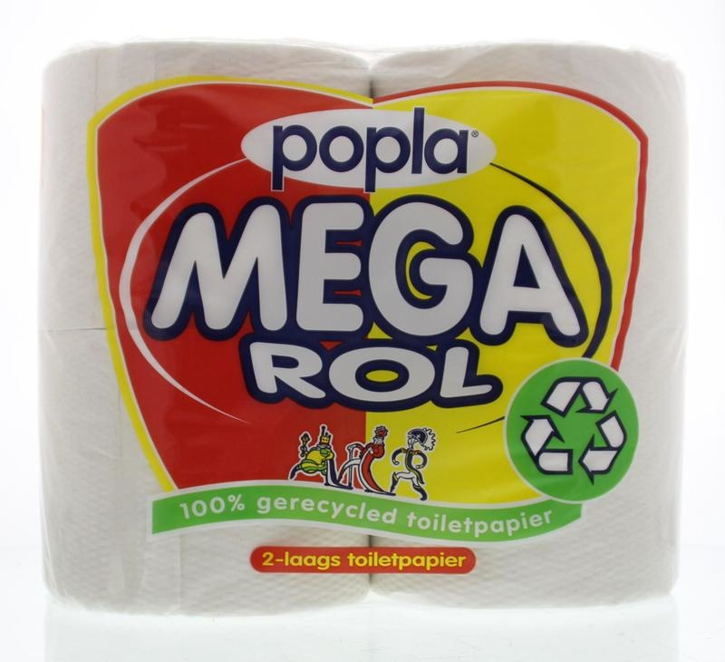 Popla Toilettenpapier MegaRolle 400 Blatt (4 Rollen)