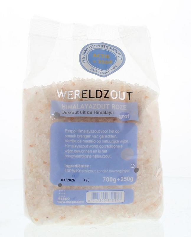 Esspo Himalaya-Salz rosa grob 700gr+250gr (950 gr)