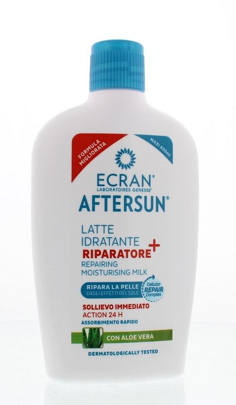 Ecran Aftersun-Milch feuchtigkeitsspendende & beruhigende Aloe Vera (400 Ml)