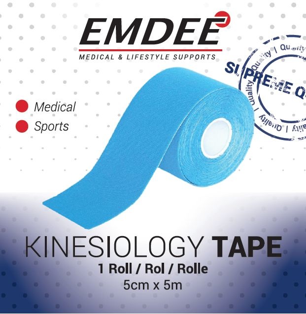 Emdee Kinesiotape hellblau non cut (1 Rolle)