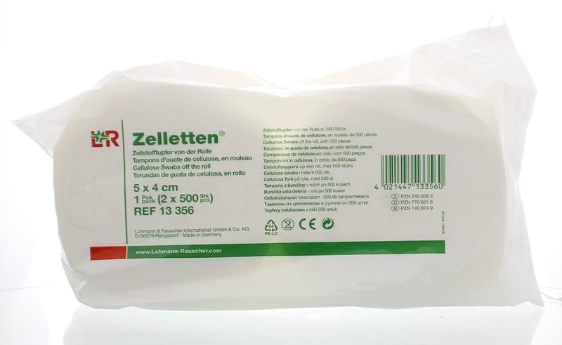 Lohmann & Rauscher Fasertupfer 5 x 4 cm Zelletten (1000 Stück)
