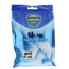 Vicks Zuckerfreier blauer Beutel mit Menthol (72 gr)