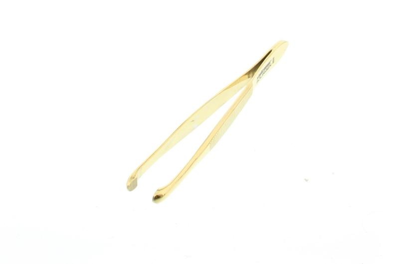 Malteser Malteser Pinzette 8 cm vergoldet rund geb 326 (1 Stück)