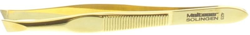 Malteser Malteser Pinzette 8 cm gold schräg 423-G (1 Stück)