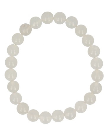 Ruben Robijn Perlenarmband Jade weiß 8 mm (1 Stück)