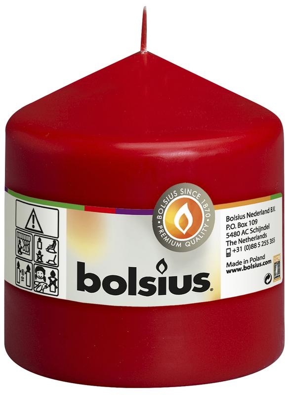 Bolsius Bolsius Stumpenkerze 100/98 rot 1 Stk