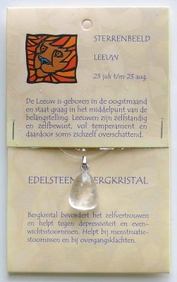 Steengoed Sternzeichen Stein Anhänger Löwe (1 Stück)
