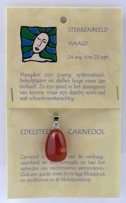 Steengoed Jungfrau Sternzeichen Stein Anhänger (1 Stück)