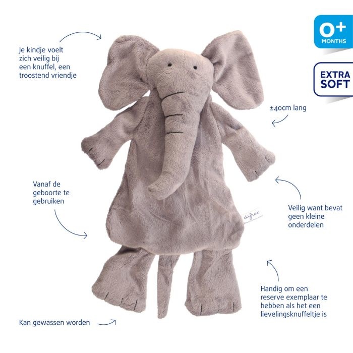 Difrax Weicher Elefant Elliot (1 Stück)