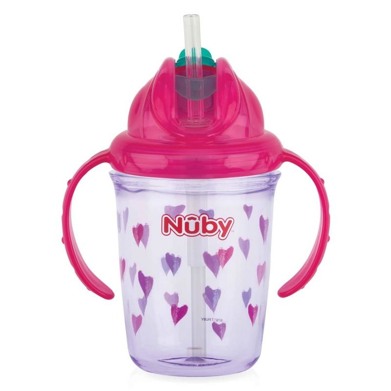 Nuby Nuby Auslaufbecher 240 ml rosa ab 12 Monaten (1 Stück)