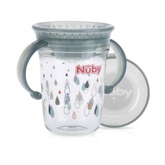 Nuby Wunderbecher 240 ml grau ab 6 Monaten (1 Stück)