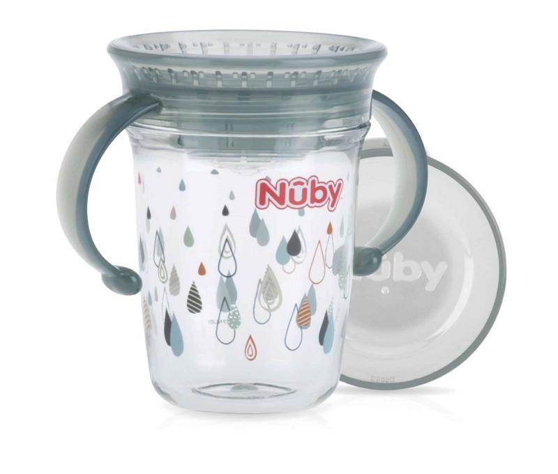 Nuby Wunderbecher 240 Ml grau aB 6 Monaten (1 Stück)