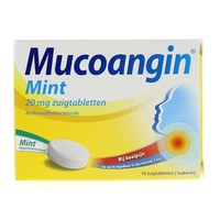 Mucoangin Mucoangin Minze zuckerfrei 20 mg (18 Lutschtabletten)