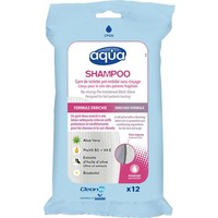 Aqua Aqua Waschlappen Shampoo (12 Stück)